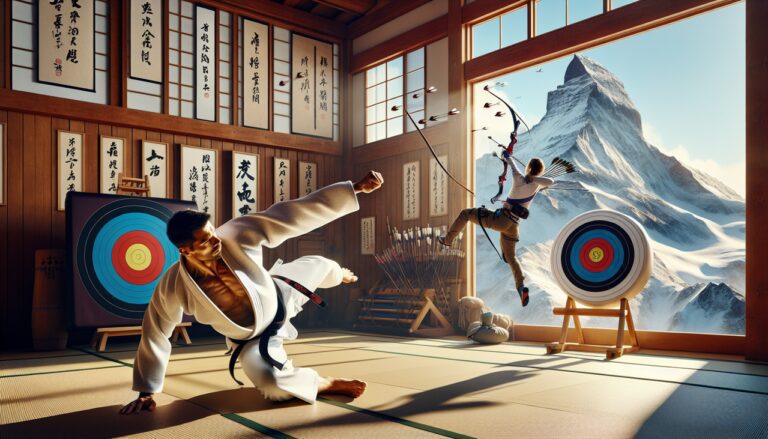 Personne pratiquant des sports en A.